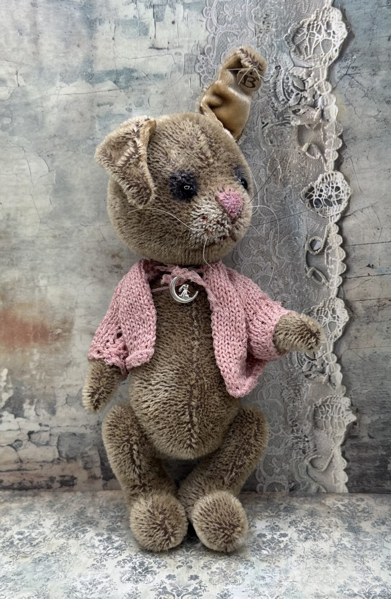 Bärino Hase Eugenie 24 cm Künstlerbär – Bild 4