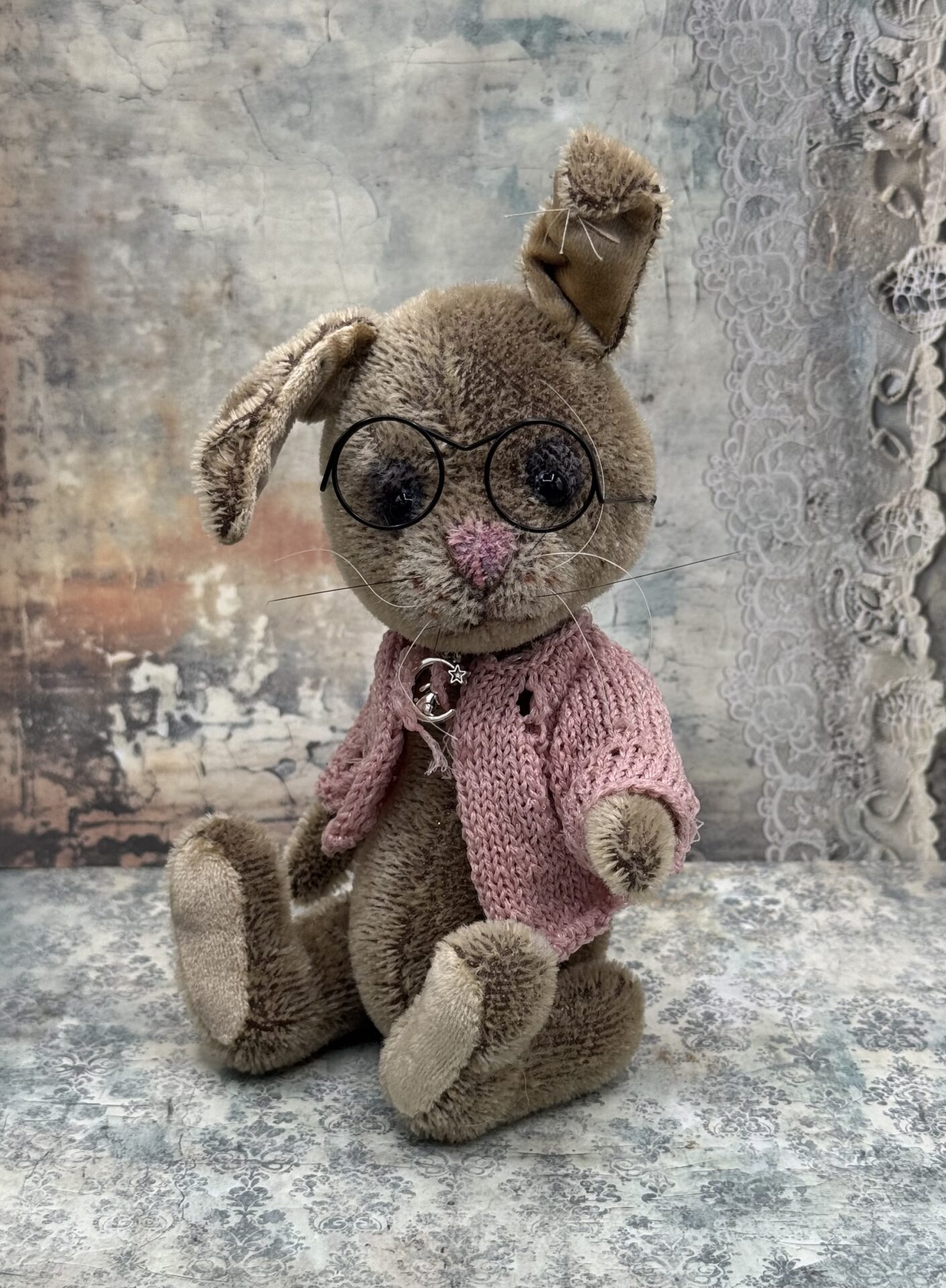 Bärino Hase Eugenie 24 cm Künstlerbär – Bild 5