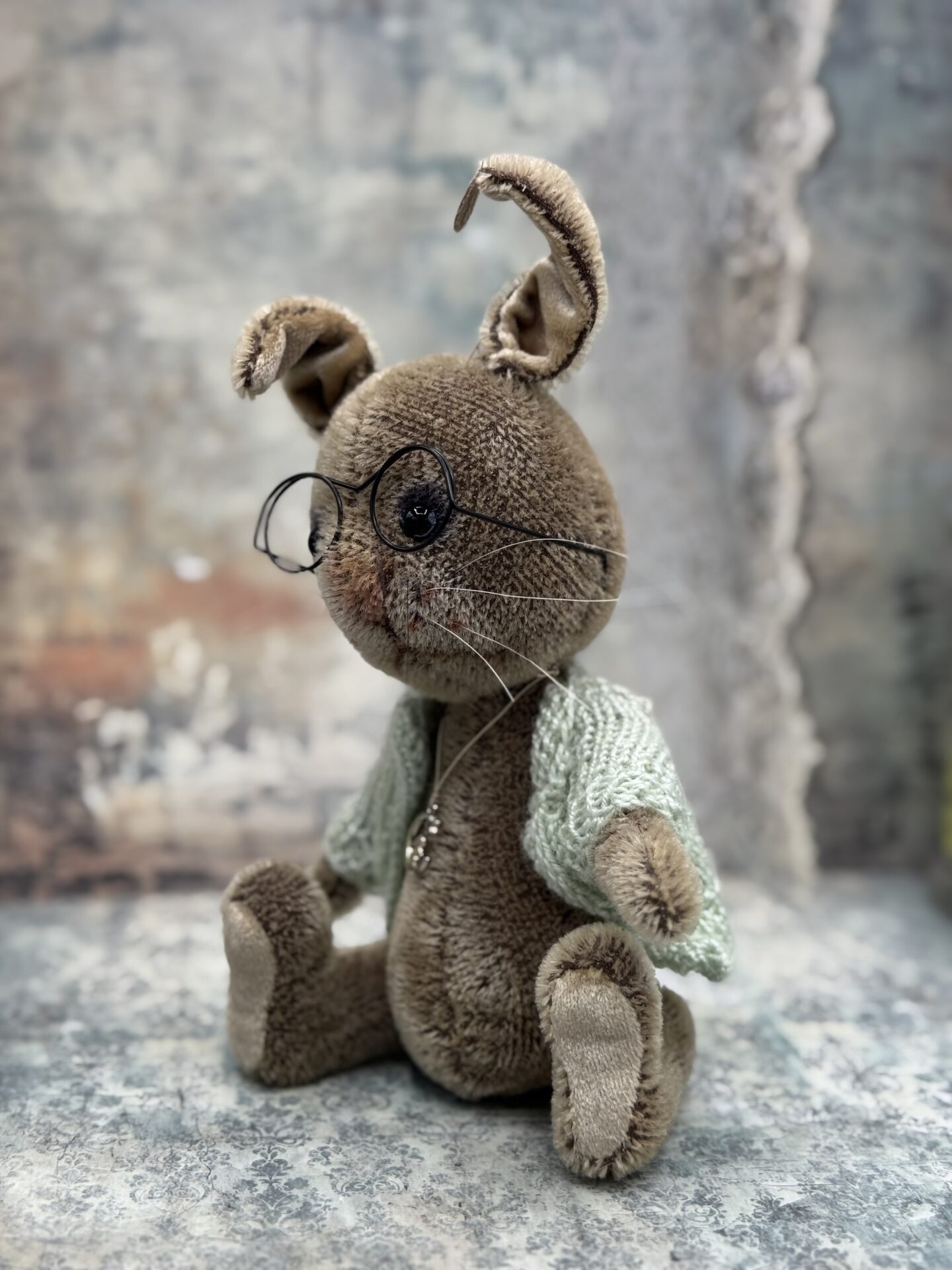 Bärino Hase Smokie 24 cm Künstlerbär – Bild 4