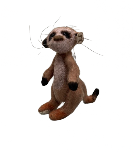 Bärino Erdmännchen Edwin 8 cm Künstlerbär – Bild 2