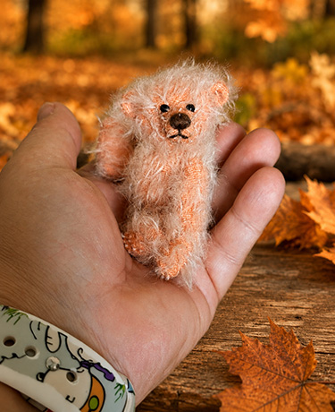 Bärino Bär Mabel 8 cm Künstlerbär – Bild 4
