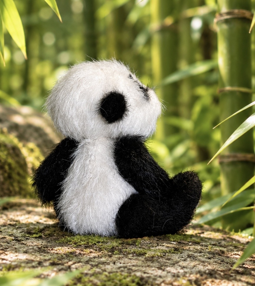Bärino Panda Bao 10 cm Künstlerbär – Bild 4