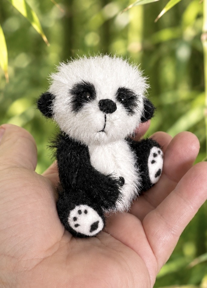 Bärino Panda Bao 10 cm Künstlerbär – Bild 5