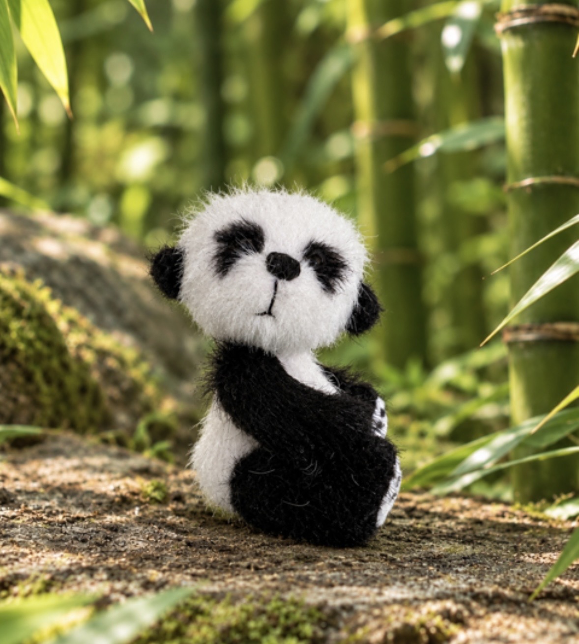Bärino Panda Bao 10 cm Künstlerbär – Bild 7