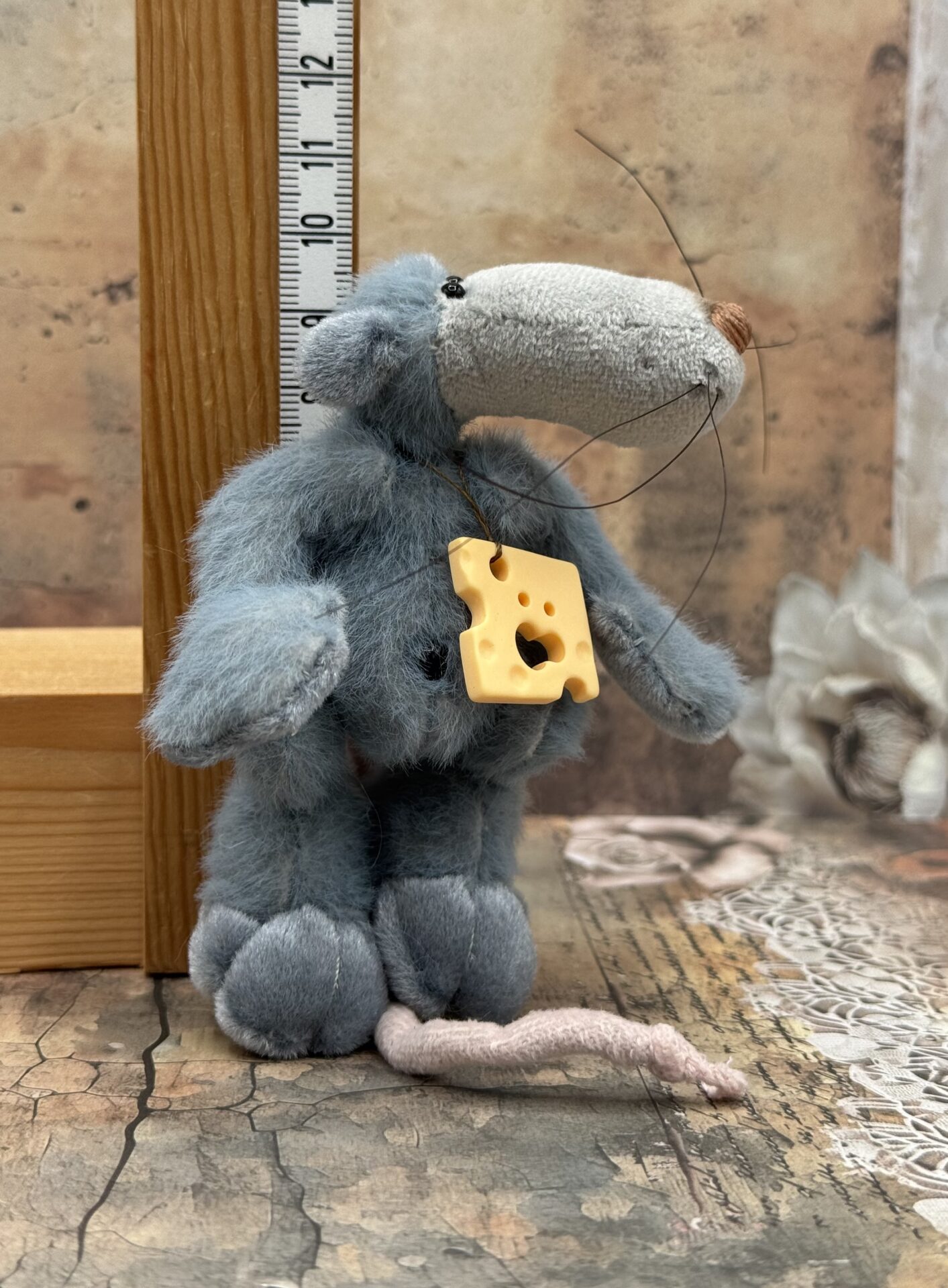 Bärino Ratte Tjox 8 cm Künstlerbär – Bild 2