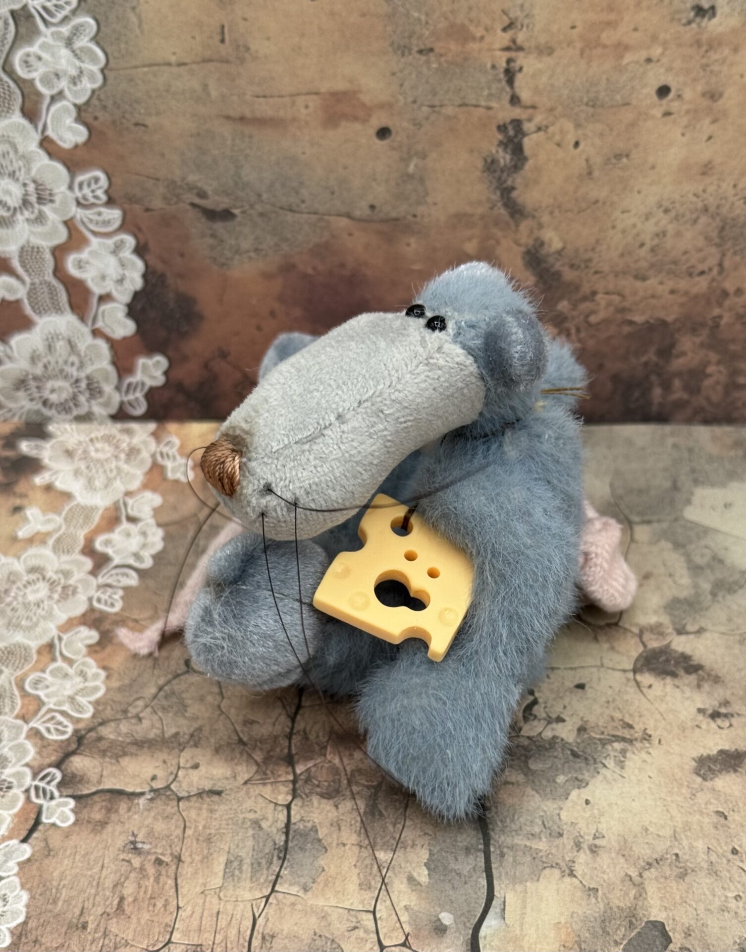 Bärino Ratte Tjox 8 cm Künstlerbär – Bild 5