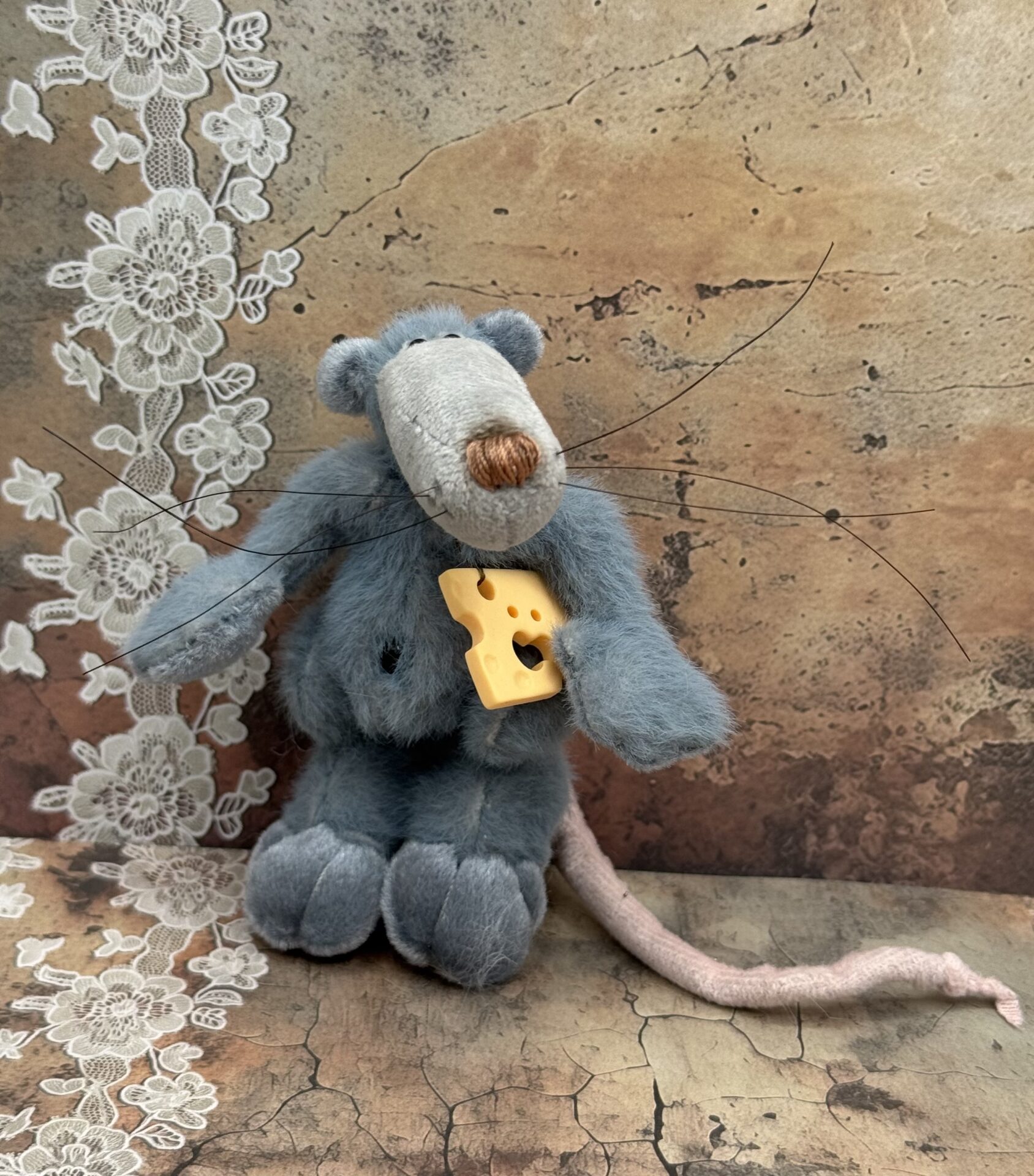 Bärino Ratte Tjox 8 cm Künstlerbär – Bild 6
